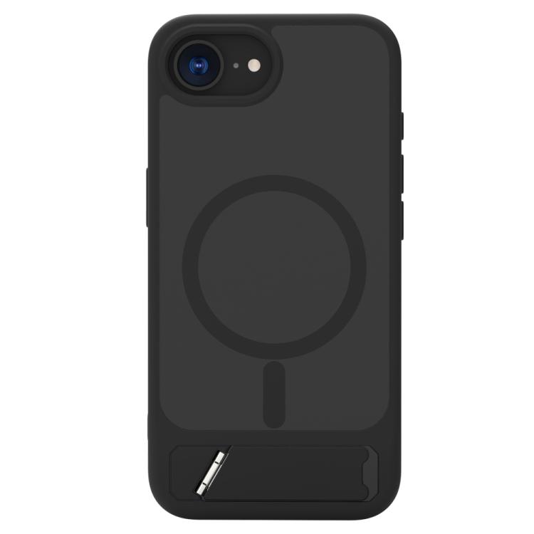 For iPhone 16e / 17e LeReach Le-Chic Series Integrated Hidden Kickstand Magnetic Phone Case(Black)