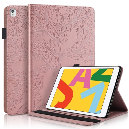 

Life Tree Series Horizontal Flip Leather Case with Holder & Card Slots & Pen Slot & Sleep / Wake-up Function For iPad 10.2 / iPad Pro 10.5 inch(Rose Gold)