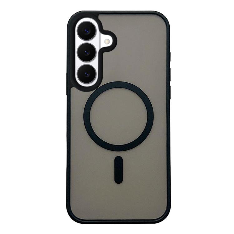 For Galaxy S26+ 5G Frosted Skin Feel MagSafe Phone Case(Black)