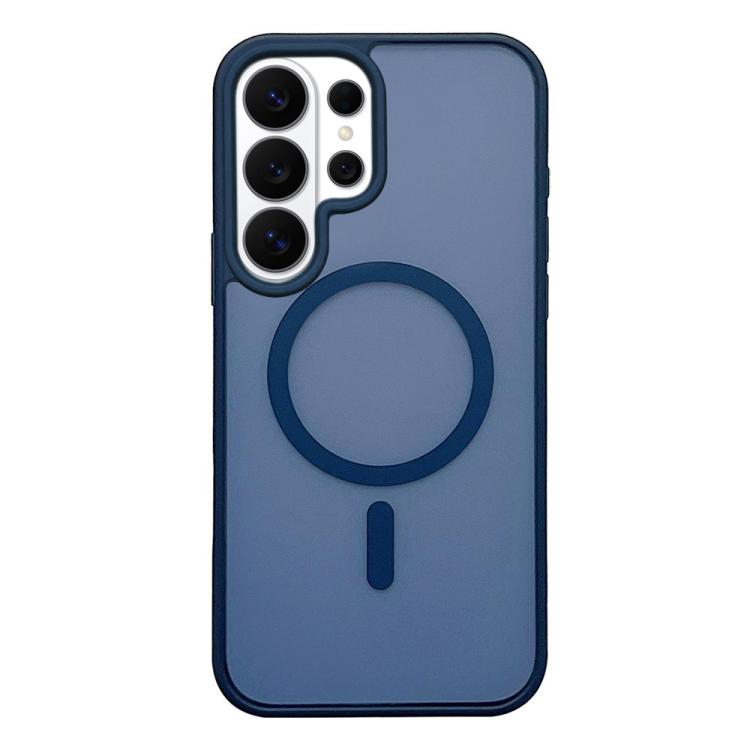 For Galaxy S26 Ultra 5G Frosted Skin Feel MagSafe Phone Case(Dark Blue)