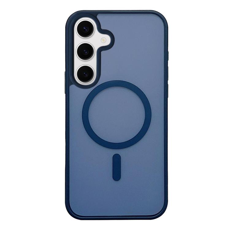For Galaxy S24 FE 5G Frosted Skin Feel MagSafe Phone Case(Dark Blue)