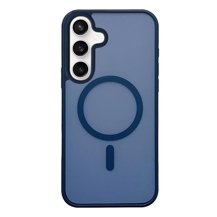 For Galaxy S23 FE 5G Frosted Skin Feel MagSafe Phone Case(Dark Blue)