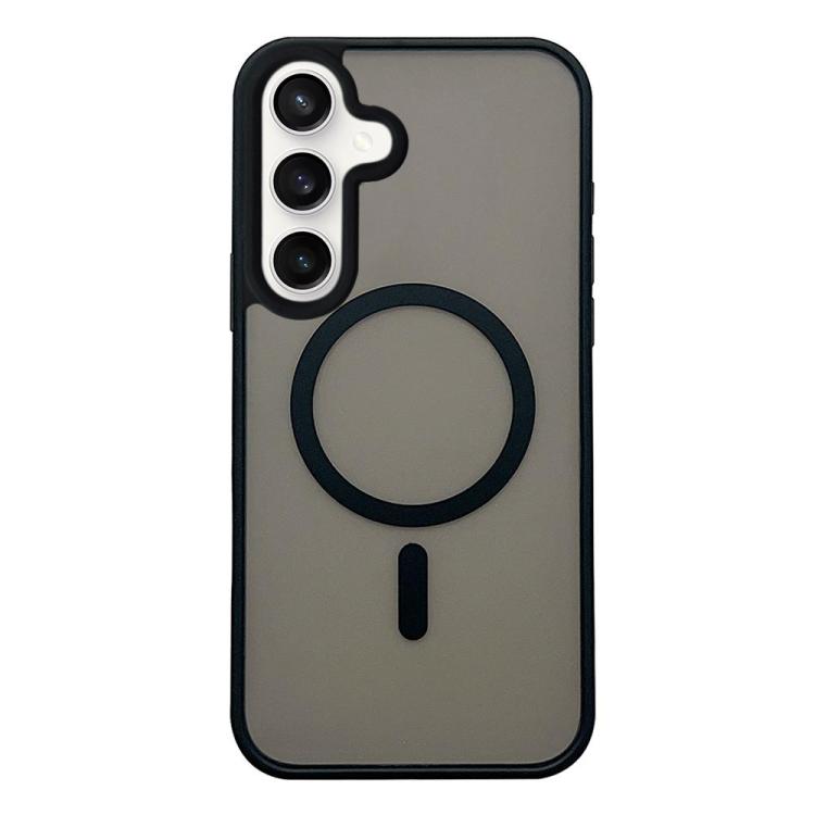 For Galaxy S23 FE 5G Frosted Skin Feel MagSafe Phone Case(Black)