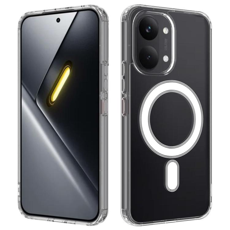 

For Redmi Turbo 5 Max/Poco X8 Pro Max MagSafe Clear Acrylic PC Hybrid TPU Phone Case(Transparent)