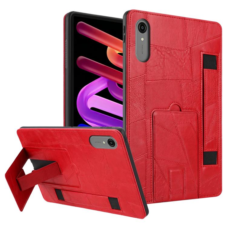 

For Lenovo Xiaoxin Pro 13 2026 / Pro GT Wristband Retro Vegan Leather Back Tablet Case with Holder(Red)
