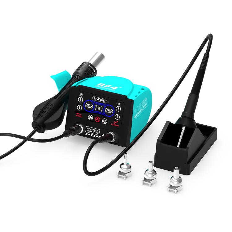 

RF4 RF-H7 2 in 1 Digital Display Thermostatic Hot Air Gun Soldering Iron Station(EU Plug)