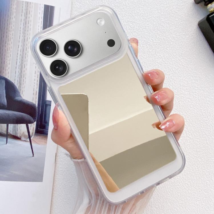 

For iPhone 17 Pro Mirror TPU Phone Case(Gold)