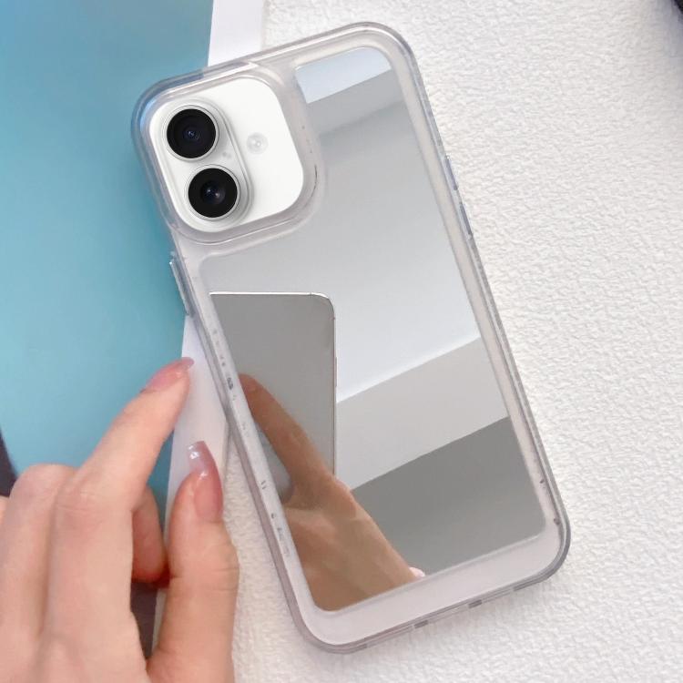 For iPhone 16 Plus Mirror TPU Phone Case(White) — купить у Sunsky-online WW