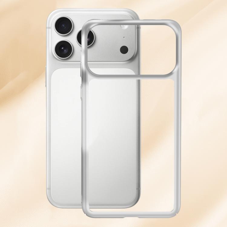 For iPhone 17 Pro Frosted Slim Heat Dissipation Frame Shockproof PC Phone Case(White)