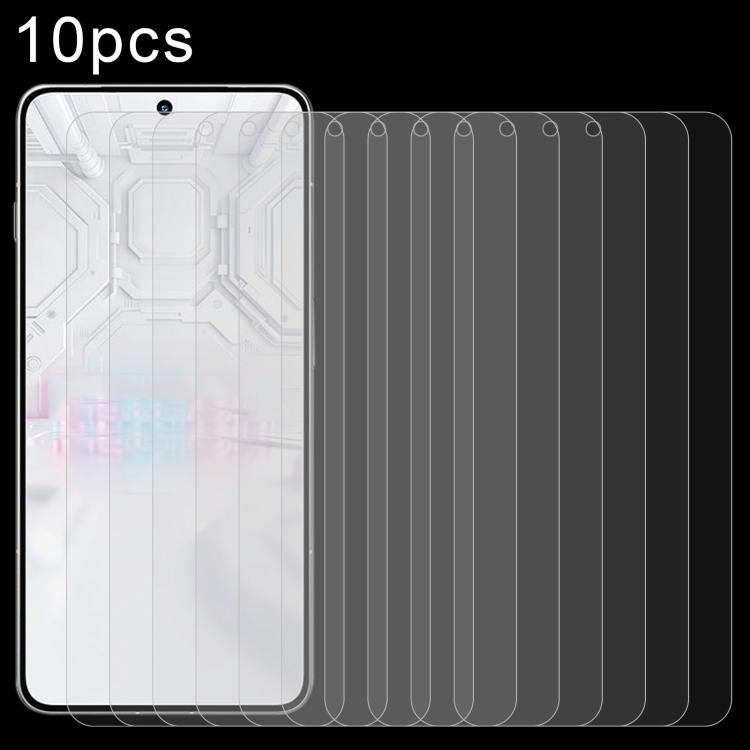 

For Lenovo Legion Y70 5G 2026 10pcs 0.18mm High Aluminum Tempered Glass Film, Support Fingerprint Unlocking