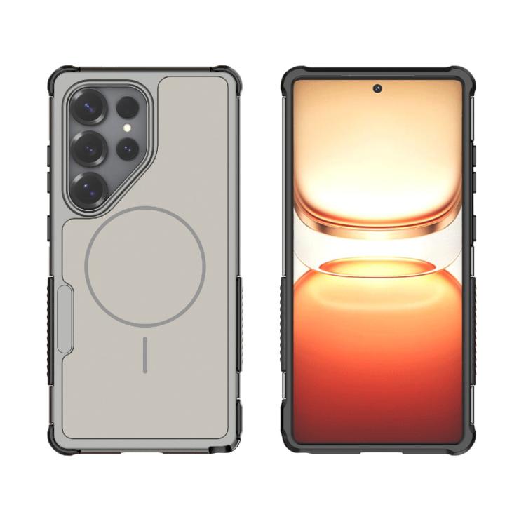 

For Galaxy S25 Ultra 5G Heat Dissipation Air Shockproof TPU + PC Magsafe Phone Case(Gray)