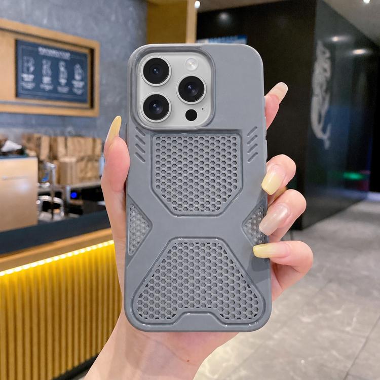 For iPhone 13 Pro X Armor Heat Dissipation TPU Phone Case(Grey) — купить у Sunsky-online WW