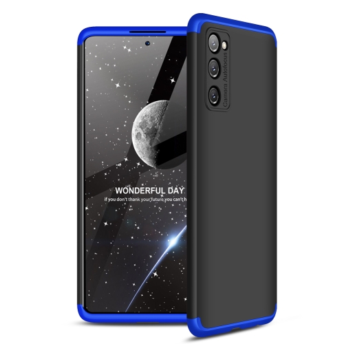 

For Samsung Galaxy S20 FE GKK Three Stage Splicing Full Coverage PC Protective Case(Black Blue)