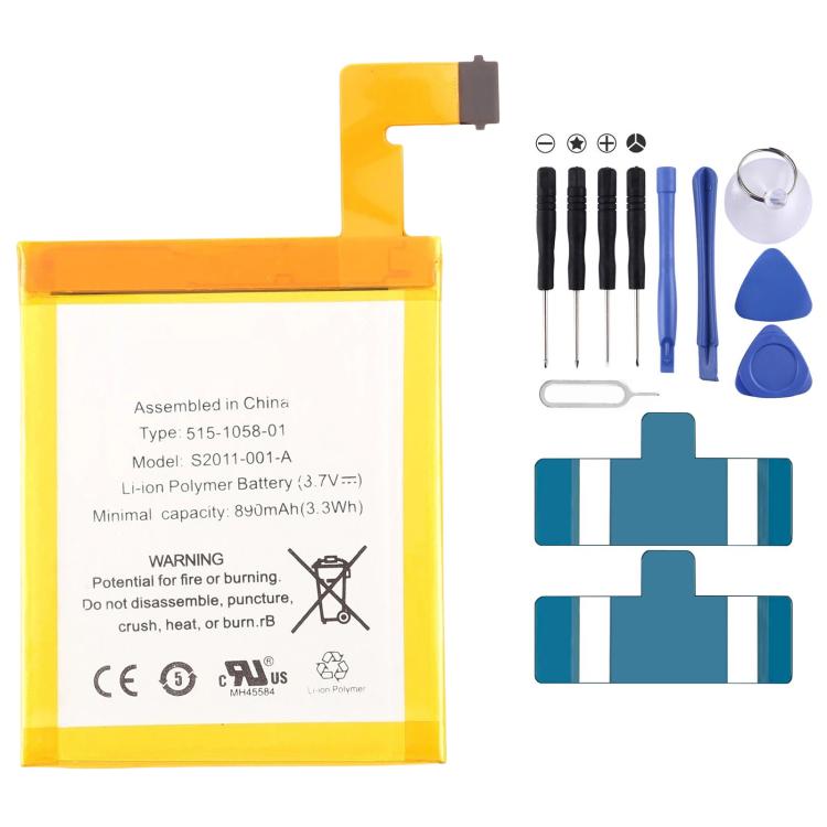 

For Amazon Kindle 4/5/6 D01100 890mAh S2011-001-A Battery