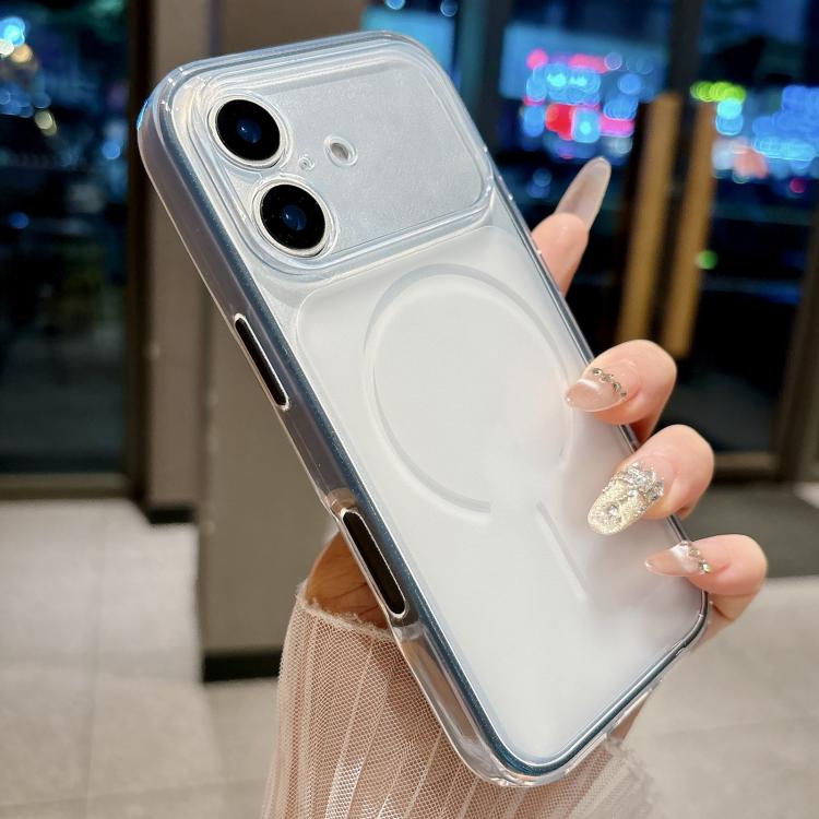 For iPhone 16 Plus Skin Feel Matte 2 in 1 Shockproof Phone Case(Navy Blue)