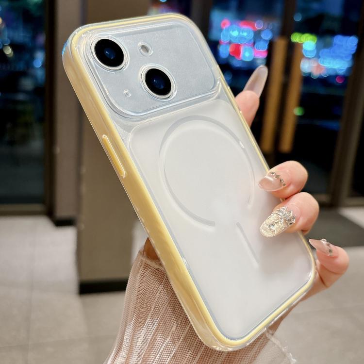 For iPhone 14 Skin Feel Matte 2 in 1 Shockproof Phone Case(Yellow)