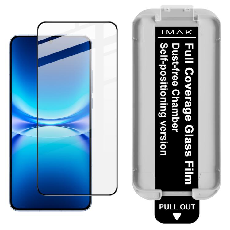 

For vivo iQOO 15T 5G imak Dust-free Chamber Locator Full Coverage Tempered Glass Film, Support Fingerprint Unlocking