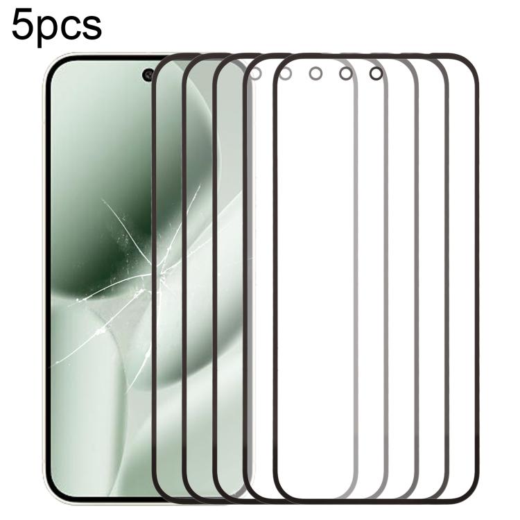

For Google Pixel 10 Pro XL 5pcs Front Screen Outer Glass Lens with OCA Optically Clear Adhesive