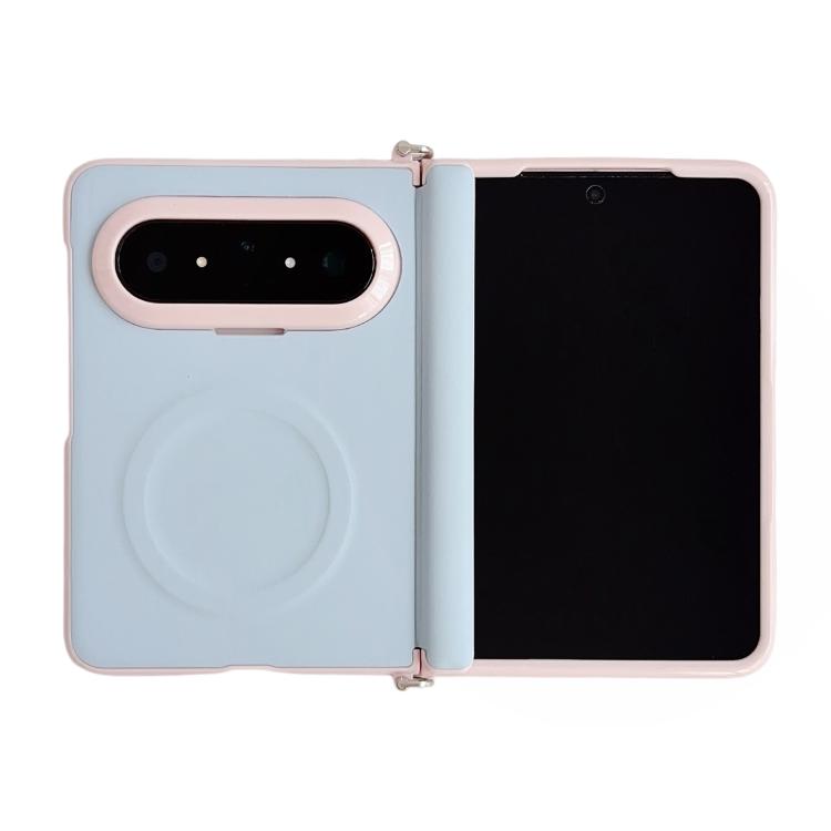 

For Huawei Pura X Max Side Clamp Central Axis Dopamine Series Magnetic Phone Case(Pink Blue)