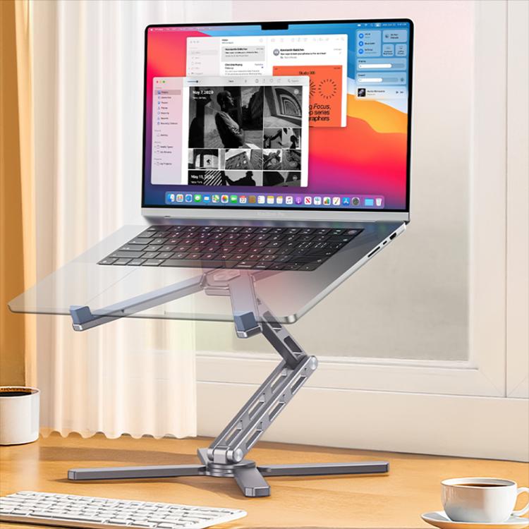 Yesido LP09 Detachable Laptop 360 Degrees Rotating Heating Stand(Grey)