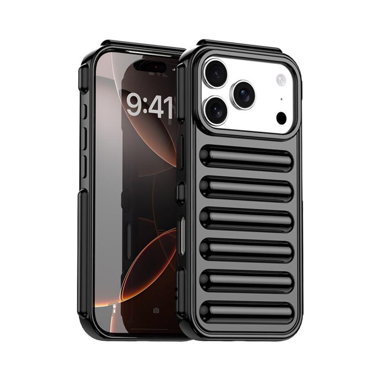For iPhone 17 Pro Capsule Series Candy Color TPU Phone Case(Black) — купить у Sunsky-online WW