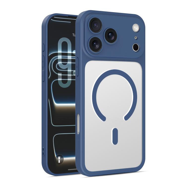 For iPhone 17 Pro Max Ultra-thin Frosted Magnetic TPU Hybrid PC Phone Case(Royal Blue) — купить у Sunsky-online WW