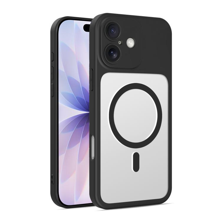 For iPhone 17 Ultra-thin Frosted Magnetic TPU Hybrid PC Phone Case(Black) — купить у Sunsky-online WW