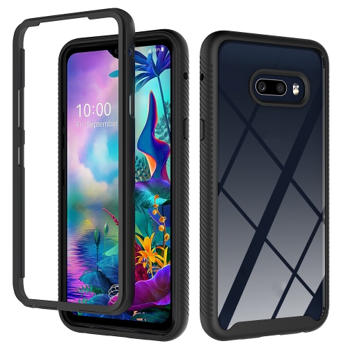 

For LG V50S ThinQ 5G / G8X ThinQ Starry Sky Solid Color Series Shockproof PC + TPU Protective Case(Black)