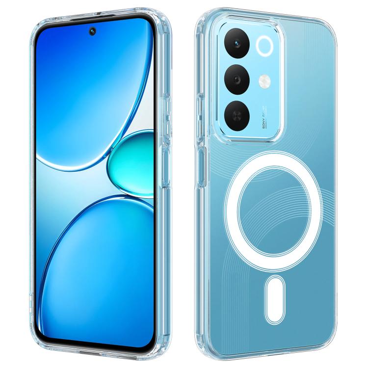 For Realme 15x 5G India / C100 5G MagSafe Clear Acrylic PC Hybrid TPU Phone Case(Transparent)