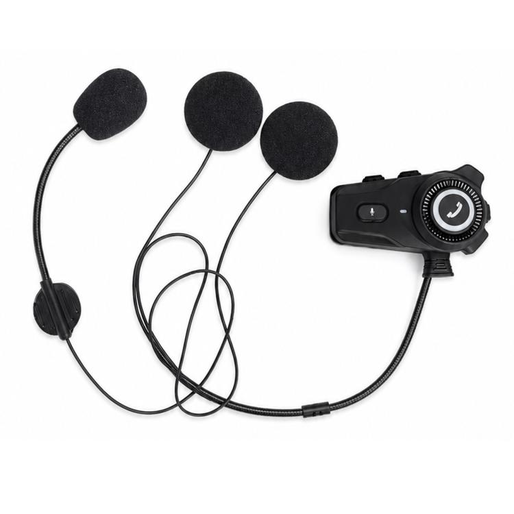 

Noise Reduction Motorcycle Helmet Waterproof Wireless Bluetooth Earphone(Black)