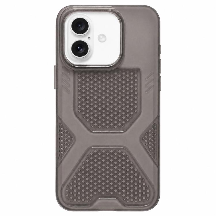 

For iPhone 16 Plus Cool Jelly Heat Dissipation TPU Phone Case(Space Gray)