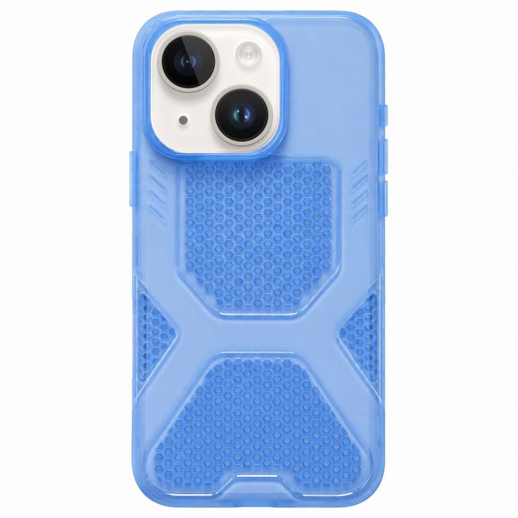 

For iPhone 15 Plus Cool Jelly Heat Dissipation TPU Phone Case(Glacier Blue)