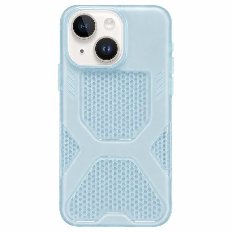 

For iPhone 15 Cool Jelly Heat Dissipation TPU Phone Case(Sea Salt Blue)