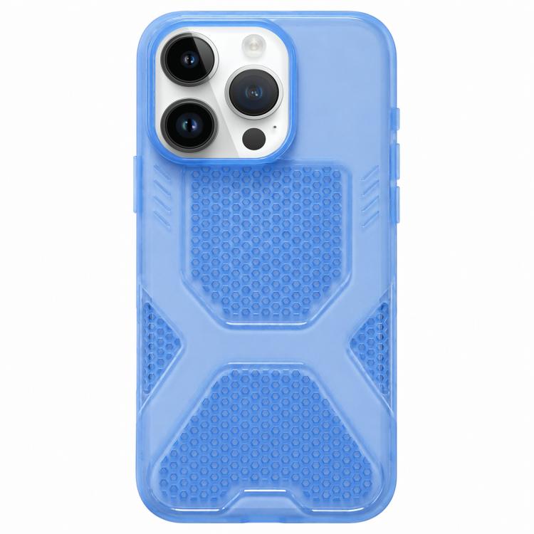 For iPhone 13 Pro Max Cool Jelly Heat Dissipation TPU Phone Case(Glacier Blue)