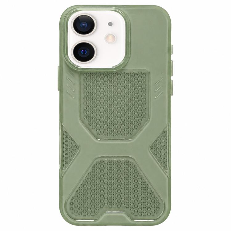 For iPhone 11 Cool Jelly Heat Dissipation TPU Phone Case(Moss Green)