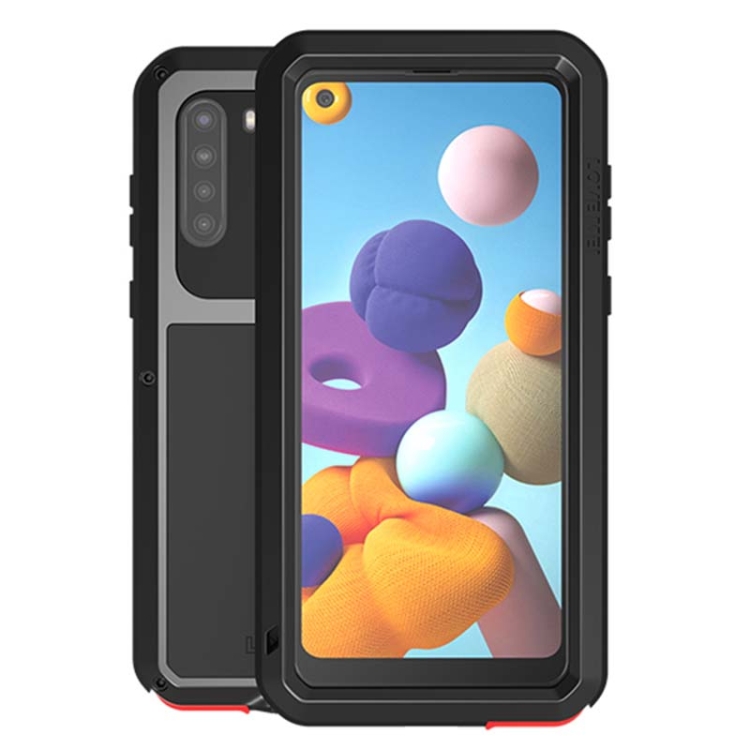 For Samsung Galaxy A21 (US Version) LOVE MEI Metal Shockproof