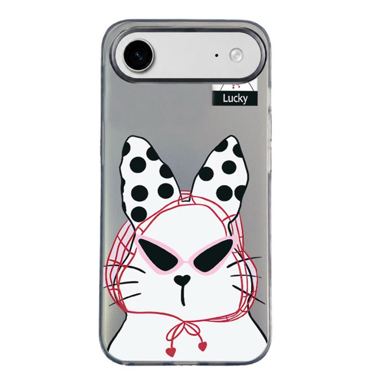 For iPhone Air Colorful Silver Pattern PC Hybrid TPU Phone Case(Black Lucky Cat) — купить у Sunsky-online WW