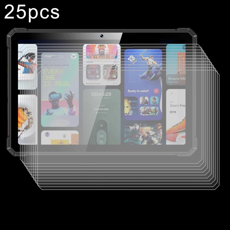 

For ORCATAB WT1 Pro Tablet 25pcs 9H 0.3mm Explosion-proof Tempered Glass Film