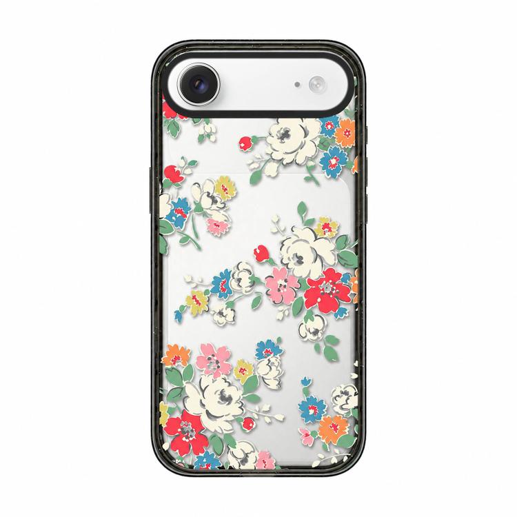 For iPhone Air Country Cats Dogs Transparent Acrylic TPU Phone Case(Colorful Floral Print)