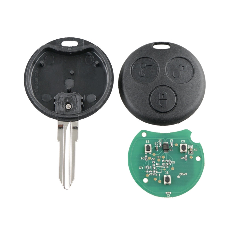

Straight Car Key Tip Embryo 433.92 Frequency for Mercedes-Benz Smart 3-button