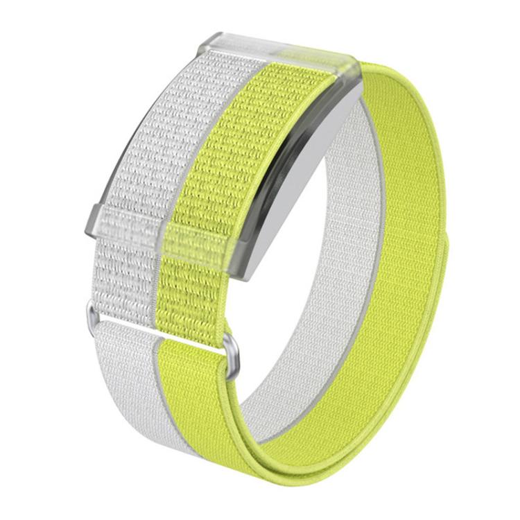 For COROS Heart Rate Monitor xDfind Metal Buckle Feather Yarn Breathable Nylon Quick-release Watch Band, Size:S Wrist Circumference 135-170mm(Yellow)