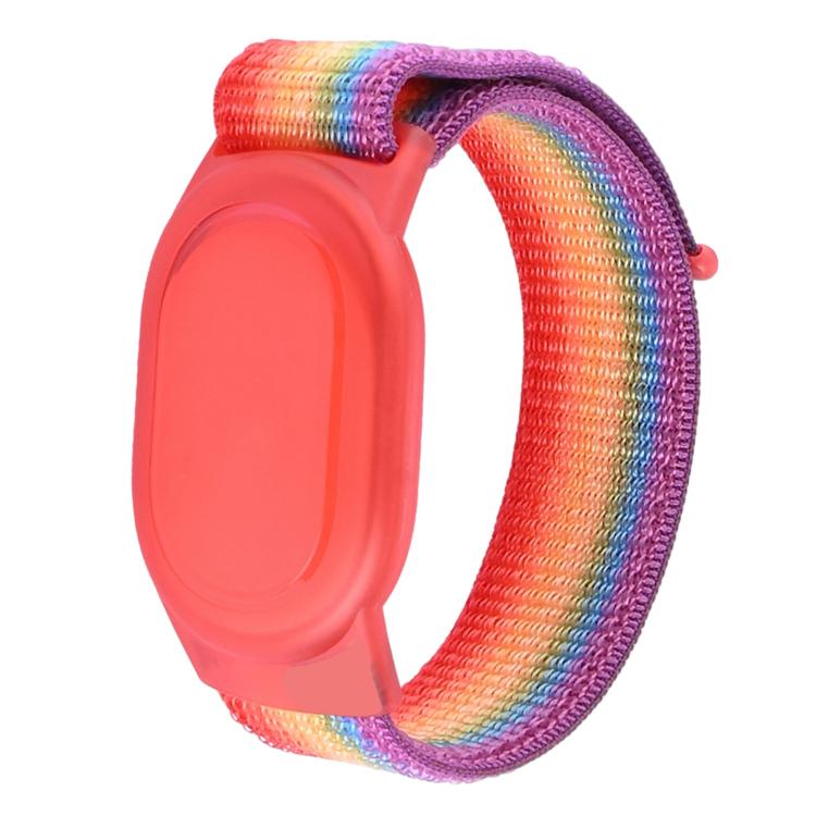 

For Xiaomi Tag Kids Anti-lost Nylon Wristband Protective Case(Rainbow)