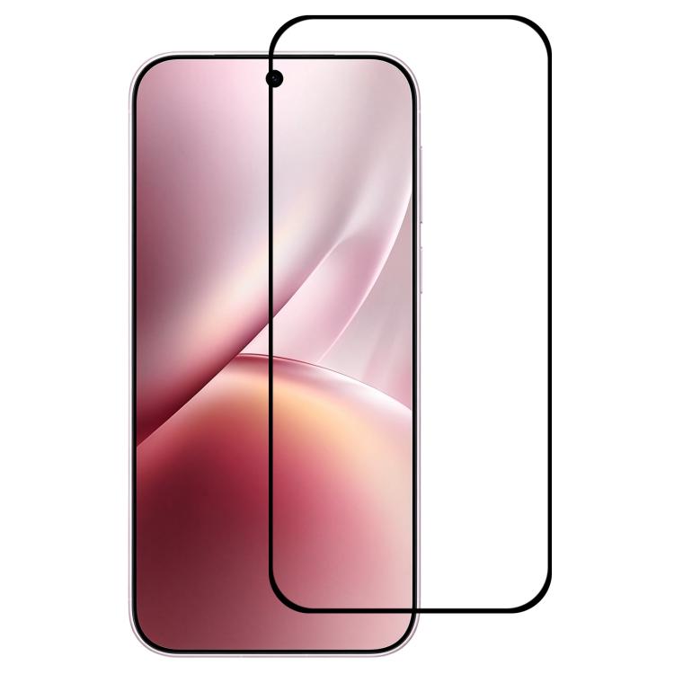 For vivo X500 5G 0.18mm High Aluminum Full Screen Silk Printing Tempered Glass Film, Support Fingerprint Unlocking