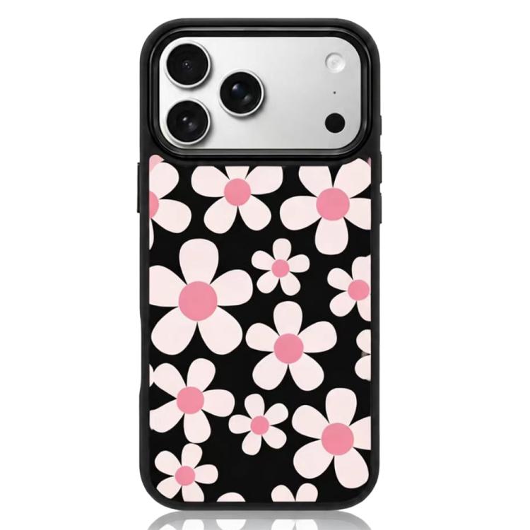 For iPhone 17 Pro Max Bouquet Pattern Anti-Drop PC Silicone Phone Case(Cherry Blossoms)