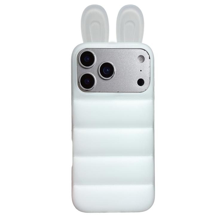For iPhone 17 Pro Max Bunny Ears Puffer TPU Phone Case(Translucent) — купить у Sunsky-online WW