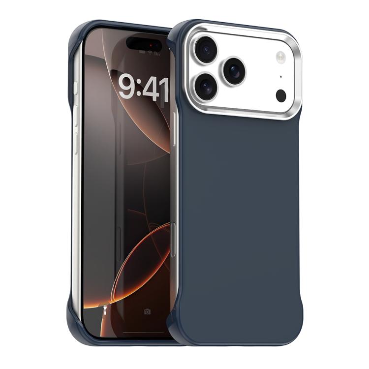 For iPhone 17 Pro Ultra-Slim Frameless TPU + PET + PC Shockproof Phone Case(Blue)