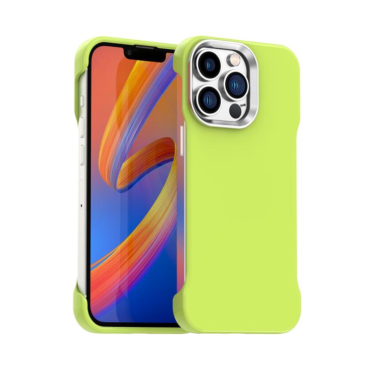 For iPhone 12 Pro Max Ultra-Slim Frameless TPU + PET + PC Shockproof Phone Case(Green)