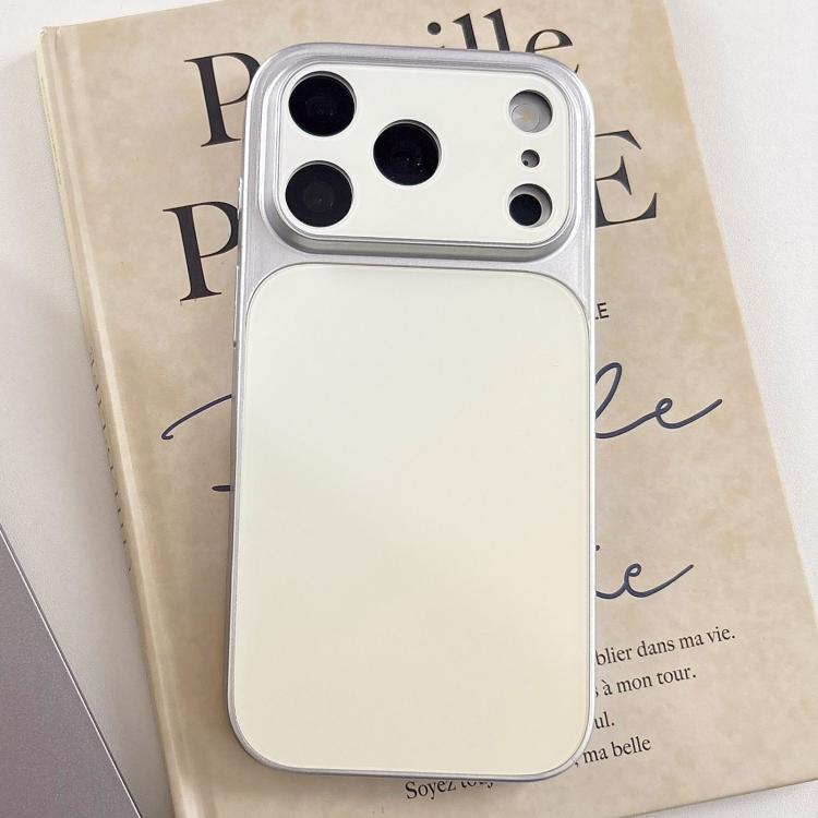 For iPhone 17 Pro Max Matte Finish Gradient Color Acrylic + PC Phone Case(White)