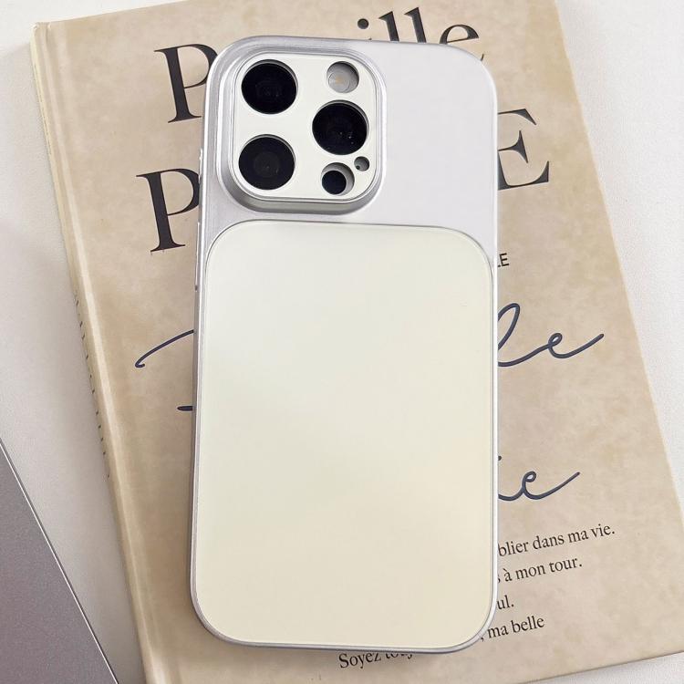 For iPhone 16 Pro Matte Finish Gradient Color Acrylic + PC Phone Case(White)