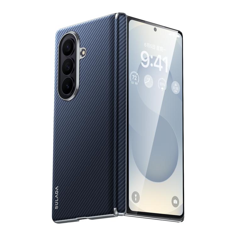 For Galaxy Z Fold8 Ultra 5G SULADA 600D Kevlar Texture PC Shockproof Phone Case(Blue) — купить у Sunsky-online WW